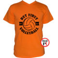 férfi volleyball röplabda póló narancs