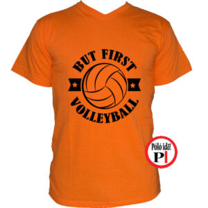 férfi volleyball röplabda póló narancs