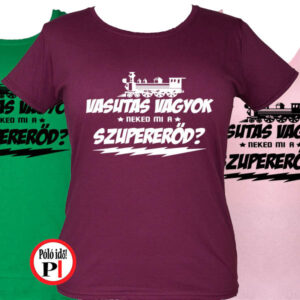 női szuper vasutas póló