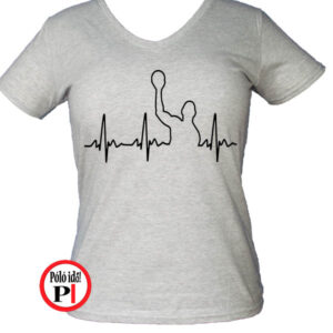 női ekg vizilabda póló szürke