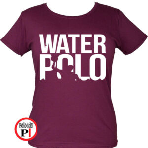 női water vizilabda póló burgundi