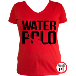 női water vizilabda póló piros