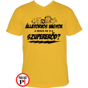 állatorvos póló szupererő citrom
