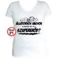 állatorvos póló szupererő női fehér