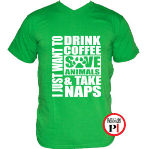 állatorvos póló take naps zöld
