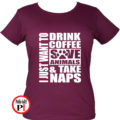állatorvos póló take naps női burgundi