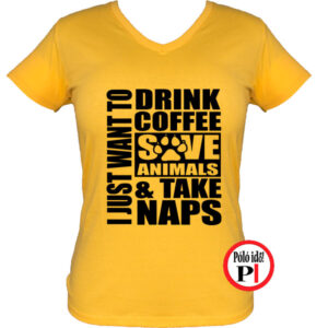 állatorvos póló take naps női citrom