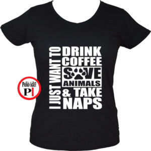 állatorvos póló take naps női fekete