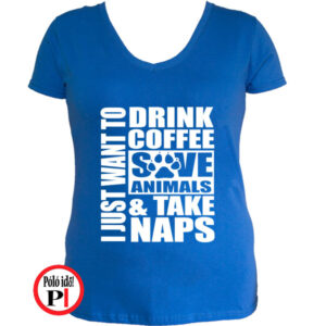 állatorvos póló take naps női kék
