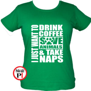 állatorvos póló take naps női zöld