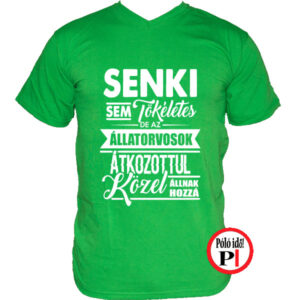 állatorvos póló tökéletes zöld