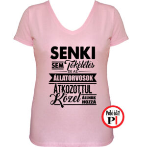 állatorvos póló tökéletes női pink