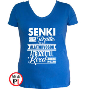állatorvos póló tökéletes női kék
