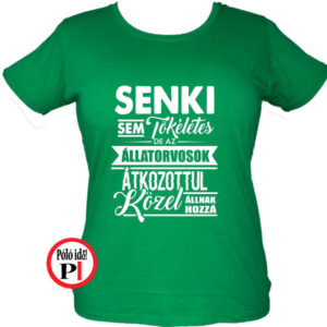 állatorvos póló tökéletes női zöld