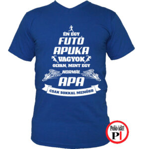 apa póló futó kék