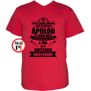 ápoló póló én határozom meg piros