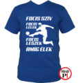 foci póló foci szív kék