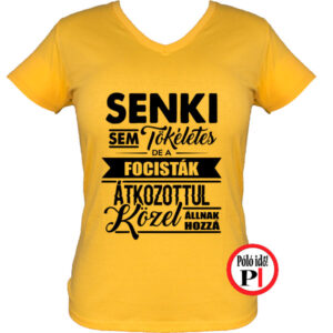 foci póló tökéletes női citrom
