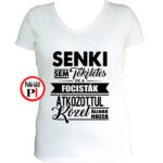 foci póló tökéletes női fehér