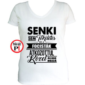 foci póló tökéletes női fehér