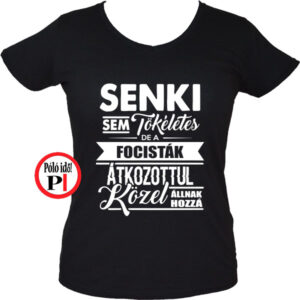 foci póló tökéletes női fekete