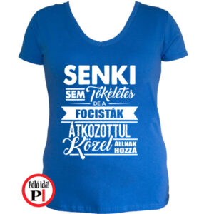 foci póló tökéletes női kék
