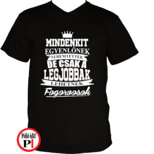 fogorvos póló legjobbak fekete