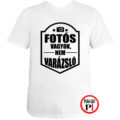 fotós póló varázsló fehér
