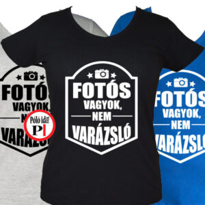 fotós póló varázsló női