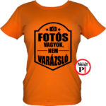 fotós póló varázsló női narancs