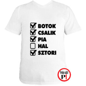 horgász póló hal kimaradt fehér