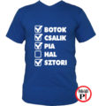 horgász póló hal kimaradt kék