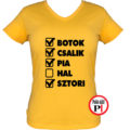 horgász póló hal kimaradt női citrom