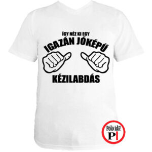 kézilabda póló jóképű fehér