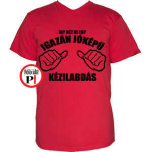 kézilabda póló jóképű piros
