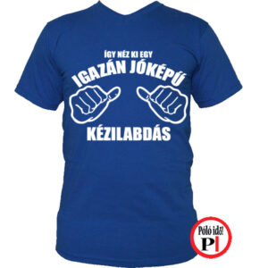 kézilabda póló jóképű kék