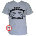 kézilabda póló jóképű szürke