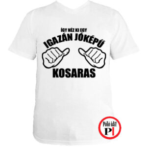 kosár póló jóképű fehér