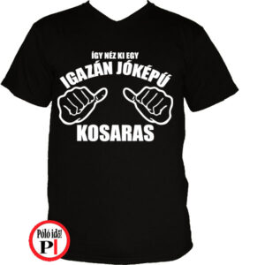 kosár póló jóképű fekete