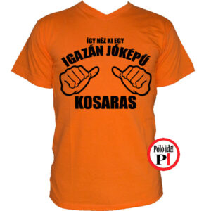 kosár póló jóképű narancs