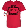kosár póló jóképű piros