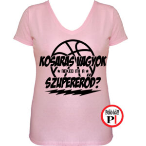 kosár póló szupererő női pink