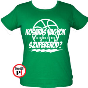 kosár póló szupererő női zöld
