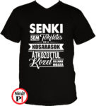 kosár póló tökéletes fekete