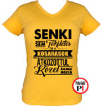 kosár póló tökéletes női citrom