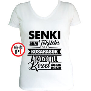 kosár póló tökéletes női fehér