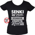 kosár póló tökéletes női fekete