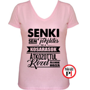 kosár póló tökéletes női pink