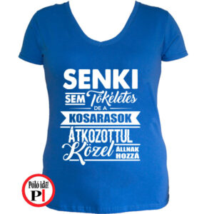 kosár póló tökéletes női kék