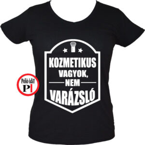 kozmetikus póló varázsló fekete